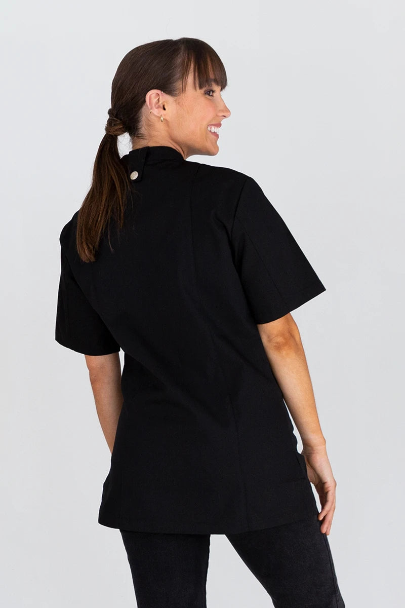 Aussie Chef Alex Press Stud Black Jacket - XS