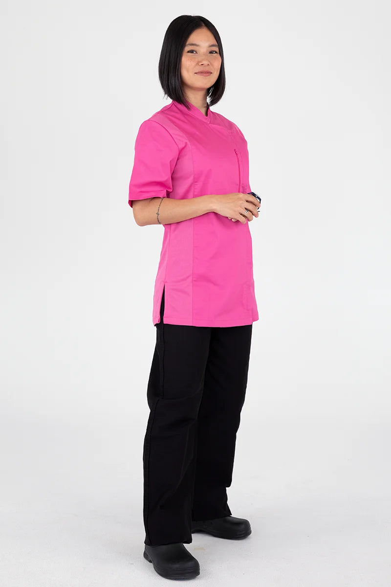 Aussie Chef Alex Zipper Pink Jacket - XL