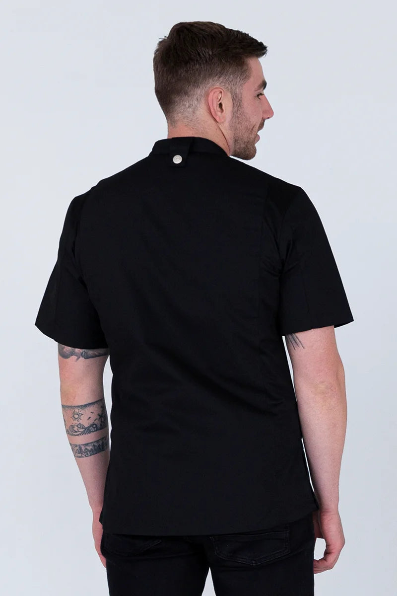 Aussie Chef Alex Zipper Black Jacket - XS