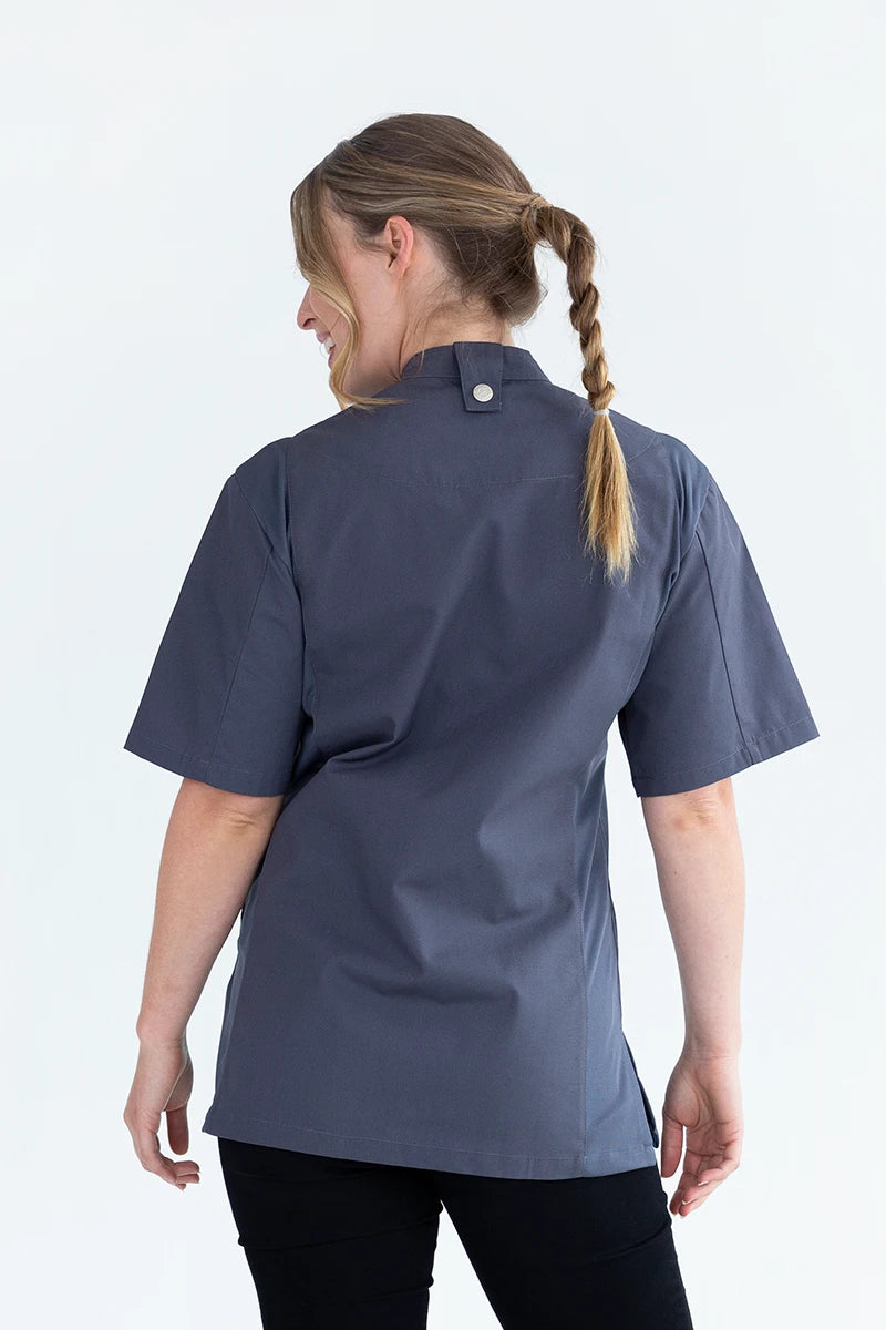 Aussie Chef Alex Zipper Grey Jacket - M