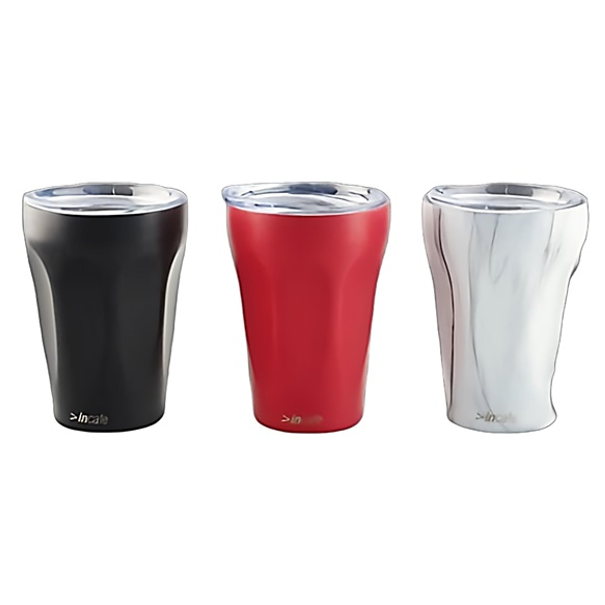 Incafe Reusable Stainless Steel Thermal Cup Black (230ml)
