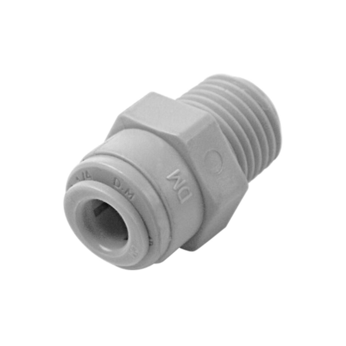 DMFit Adaptor 3/8" Push Fit 1/4" Male BSPT