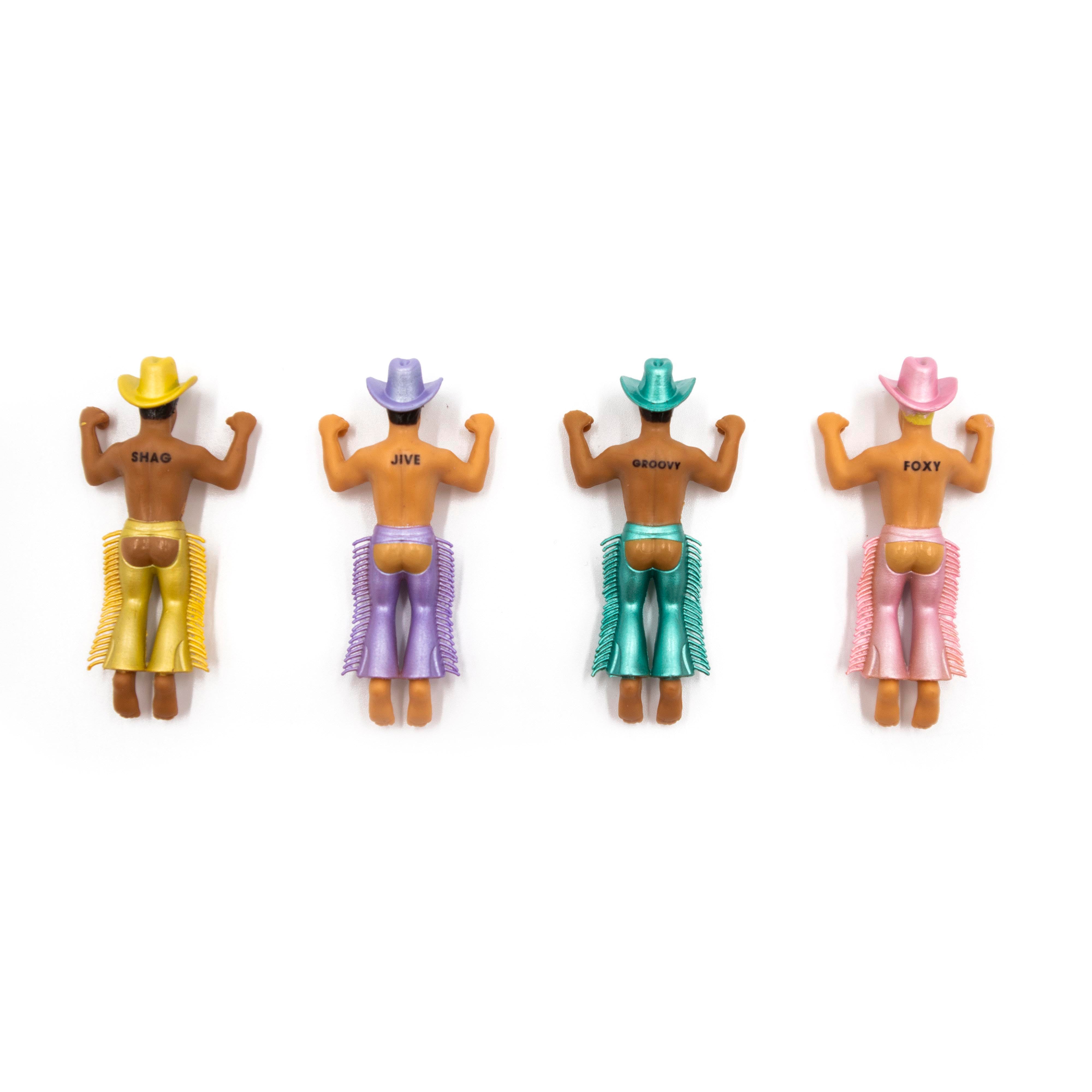 Drinking Buddies Disco Cowboy Drink Markers 4 Piece Set