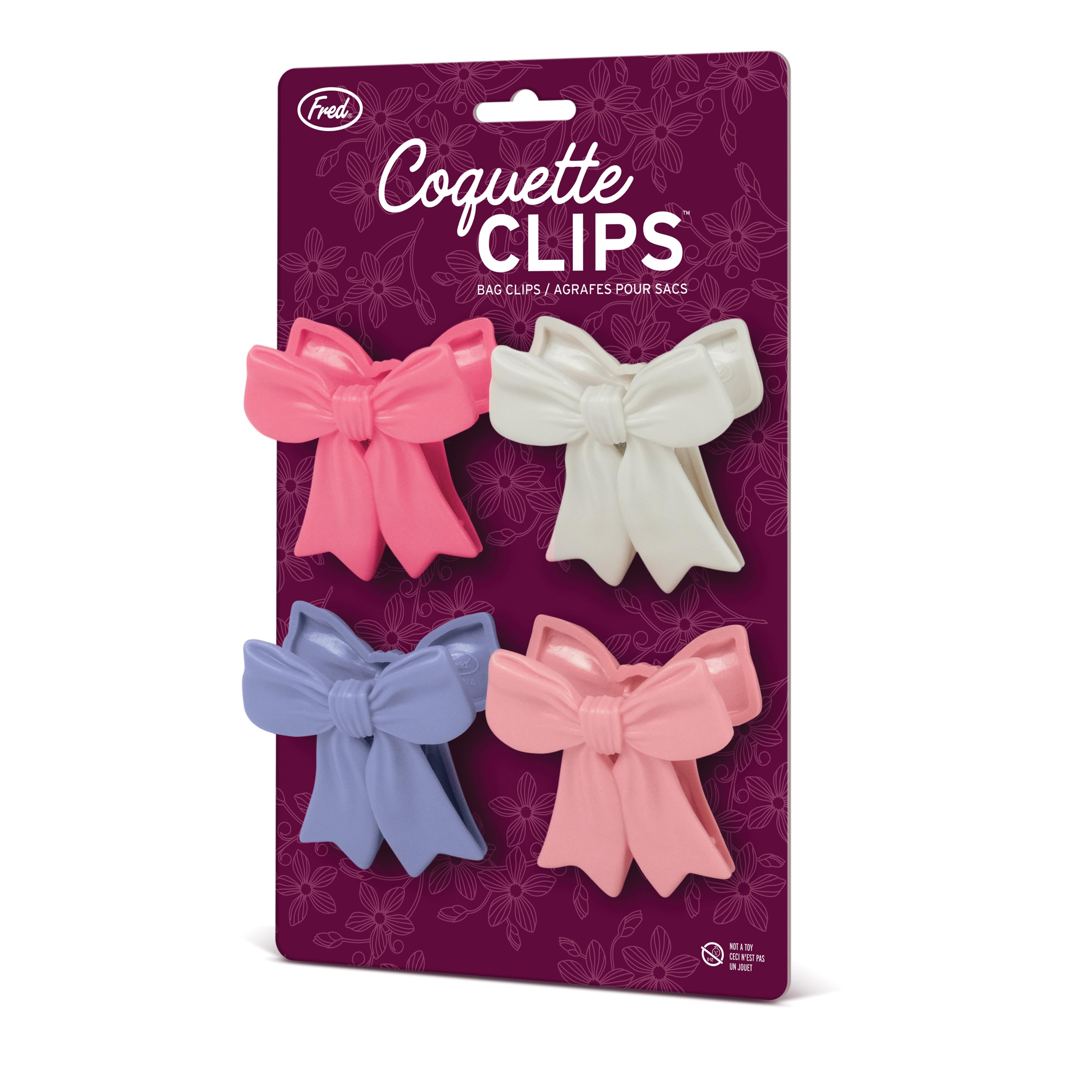Fred Coquette Clips Bag Clips 4 Piece Set Multi-Coloured