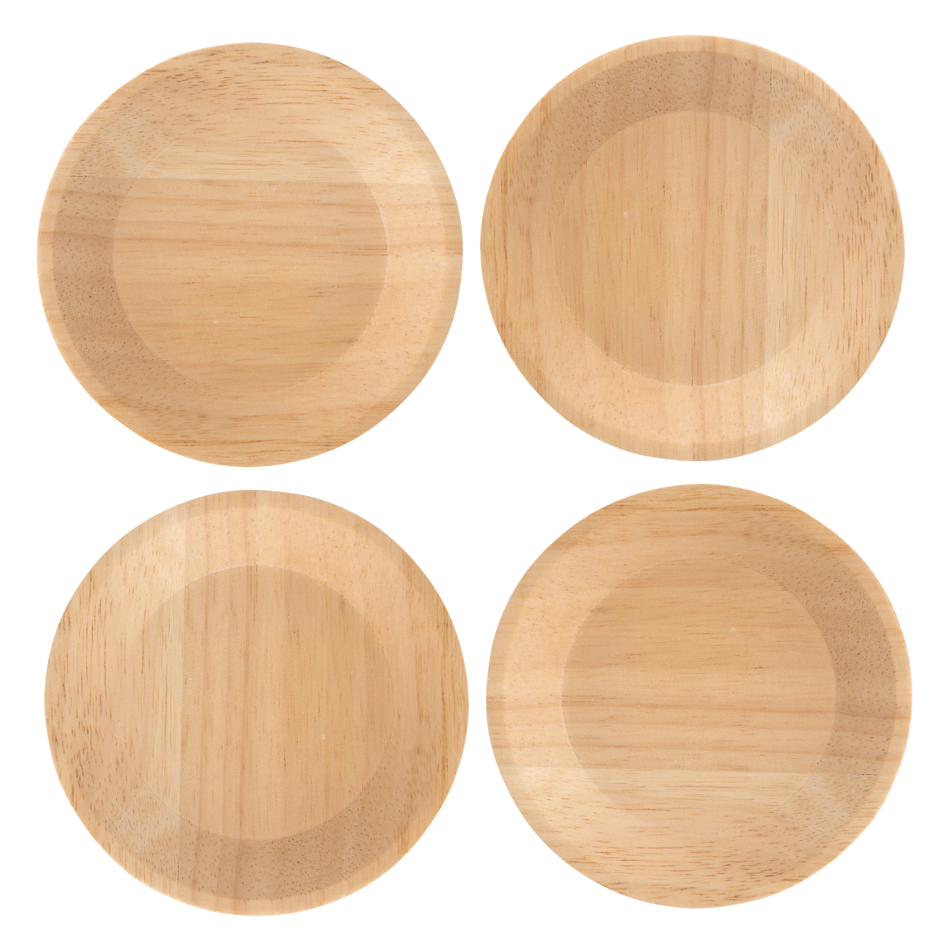 Davis & Waddell Cantina Mini Serving Plates 4 Piece Set Rubber Wood