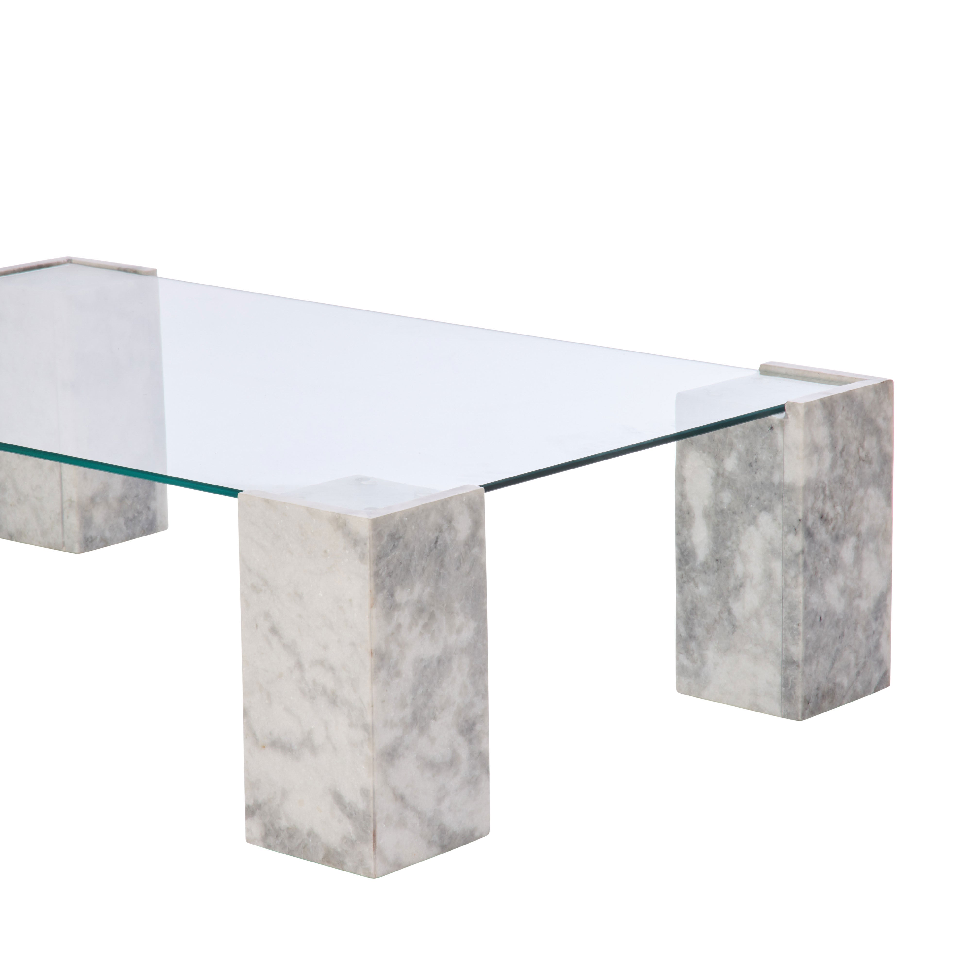 Grand Designs Lark Coffee Table Grey & Clear