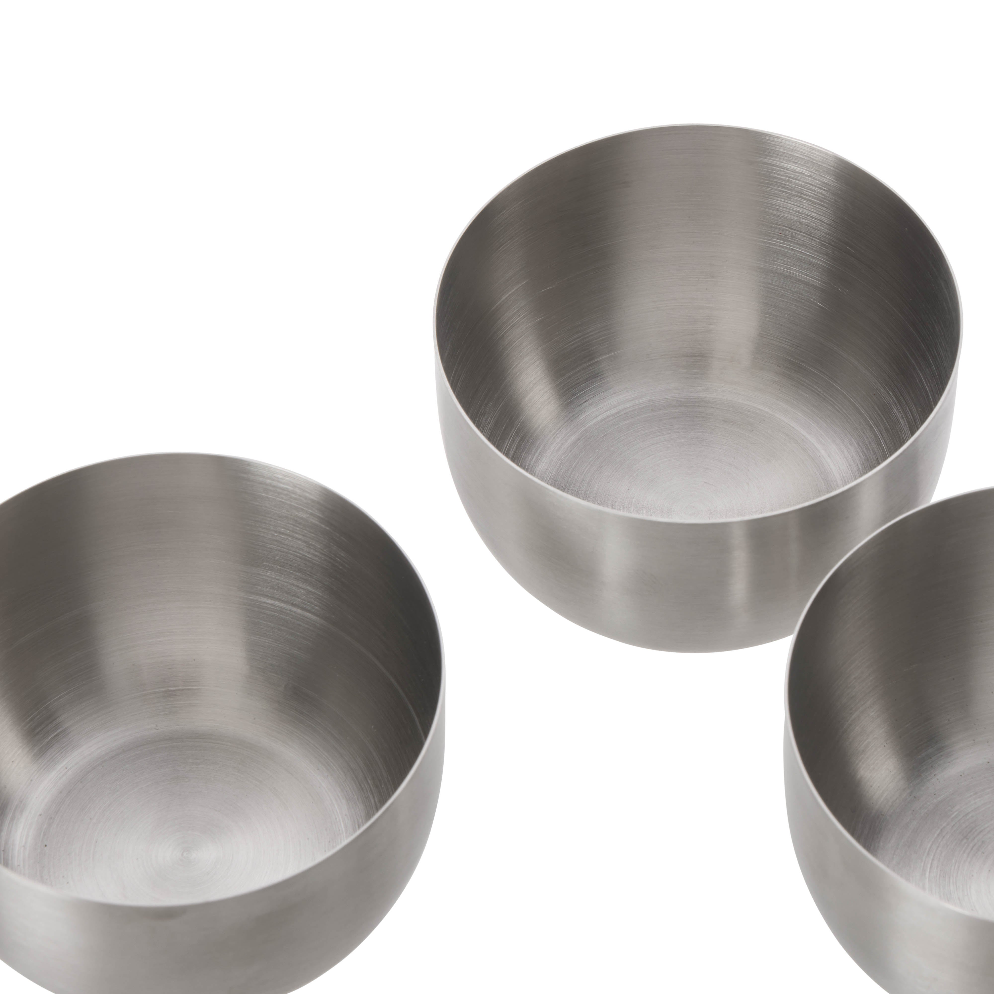 Davis & Waddell Vero Condiment Dish 3 Piece Set Silver