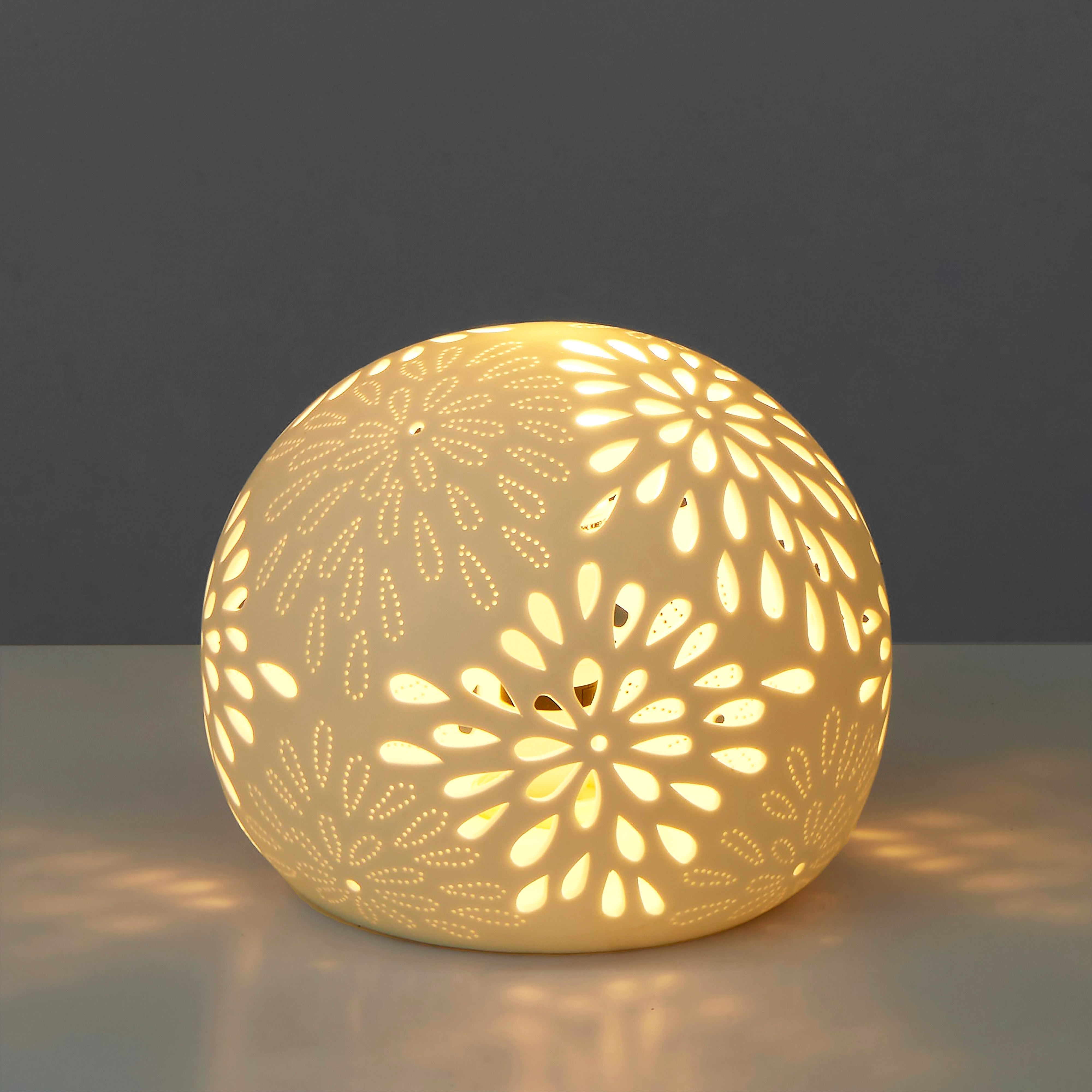 Amalfi Round Lamp Cutout White