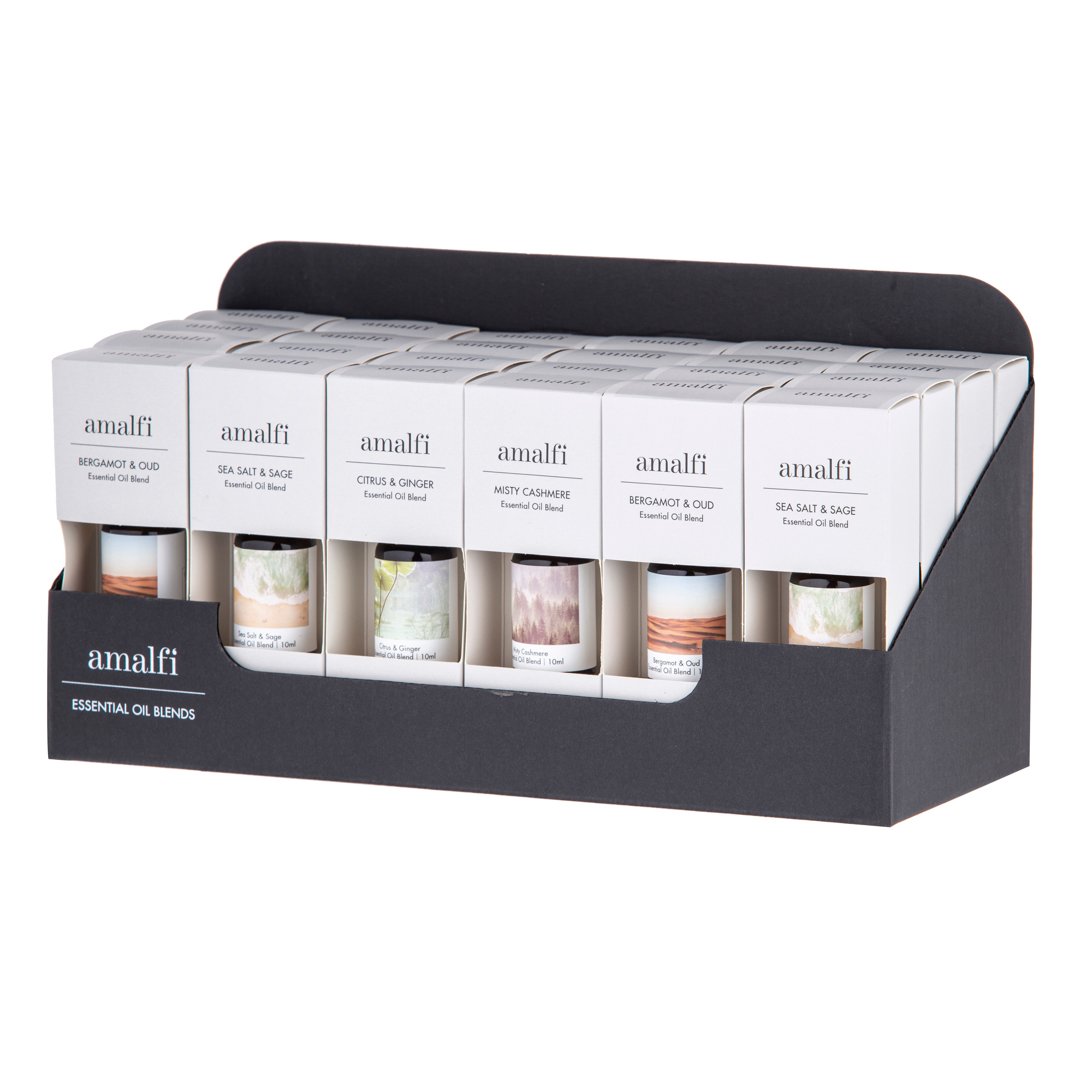 Amalfi Essential Oils 10ml CDU 24pc/4 Assorted