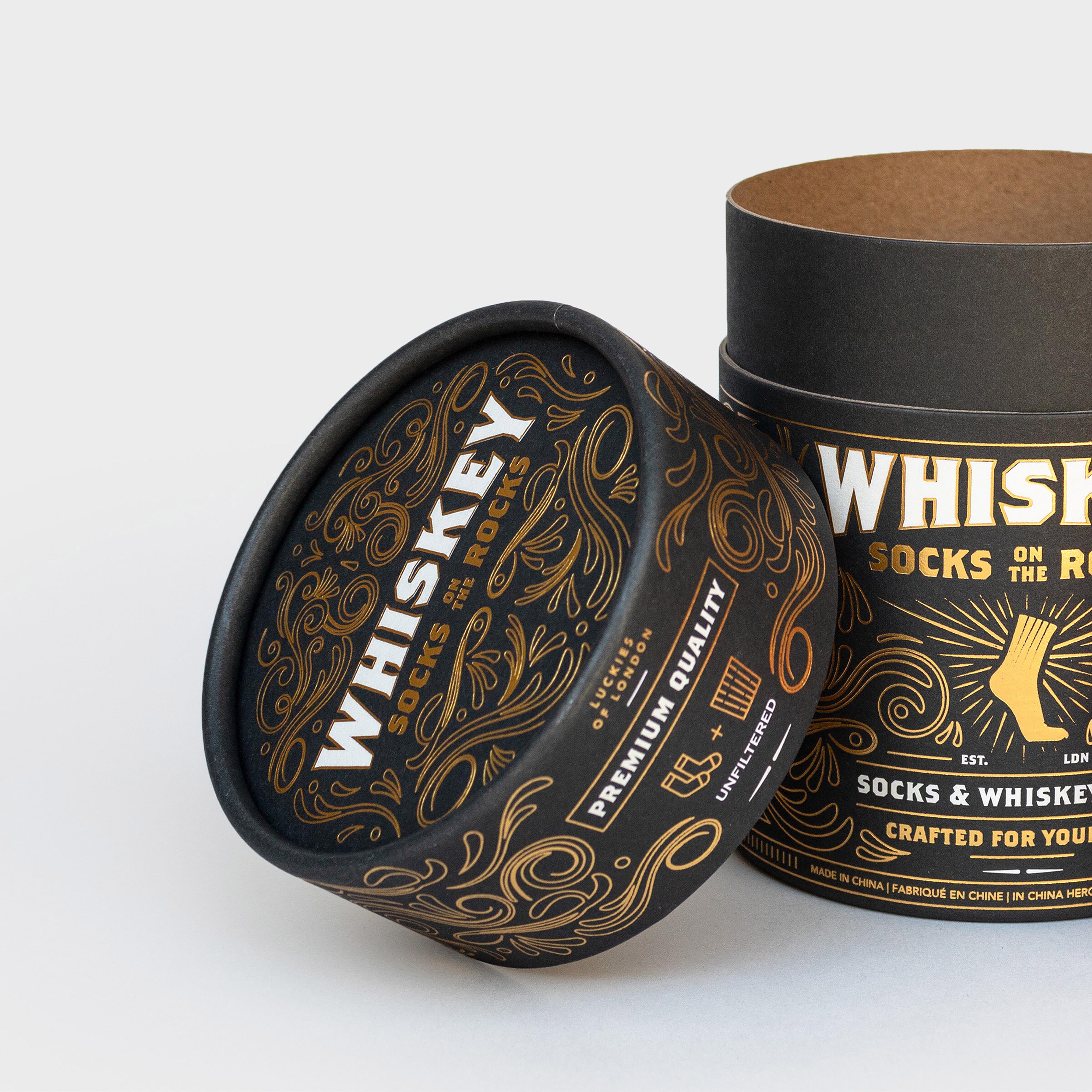 Luckies Whisky Socks on the Rocks