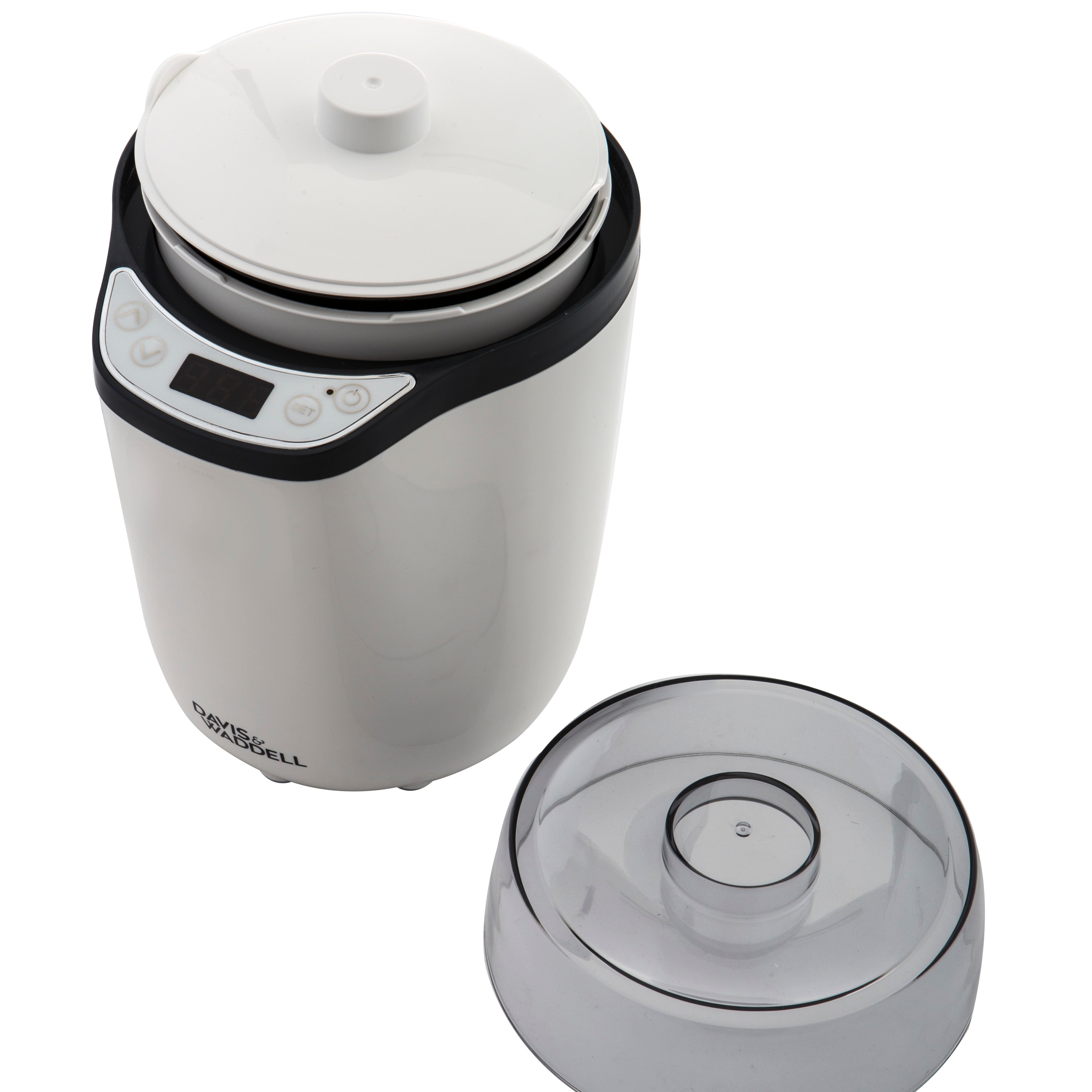 Davis & Waddell 2 in 1 Electric Yoghurt Maker & Fermenter White & Grey