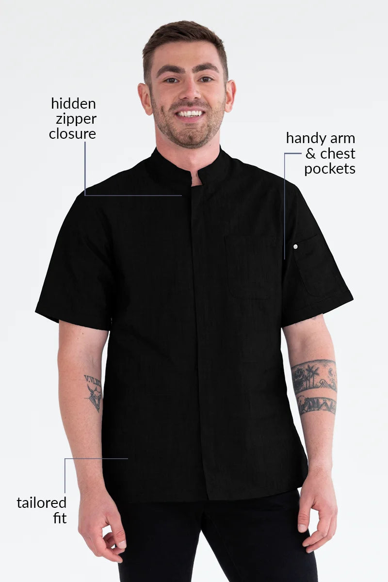 Aussie Chef Arli Black Jacket - XL