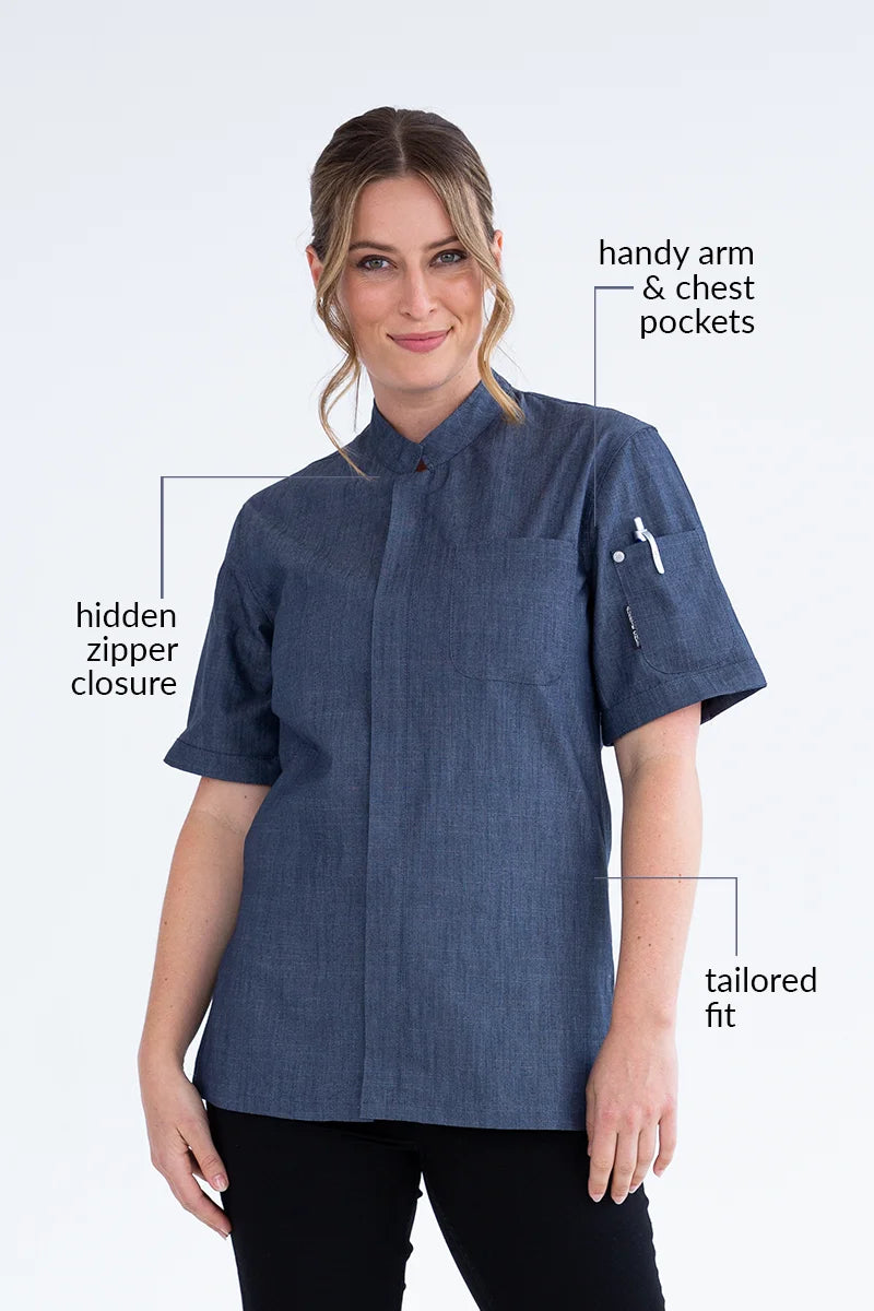 Aussie Chef Arli Navy Blue Jacket - 2XL