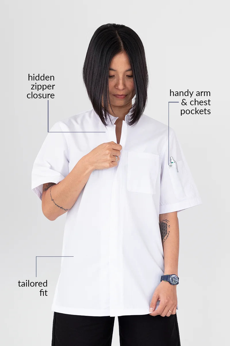 Aussie Chef Arli White Jacket - XS