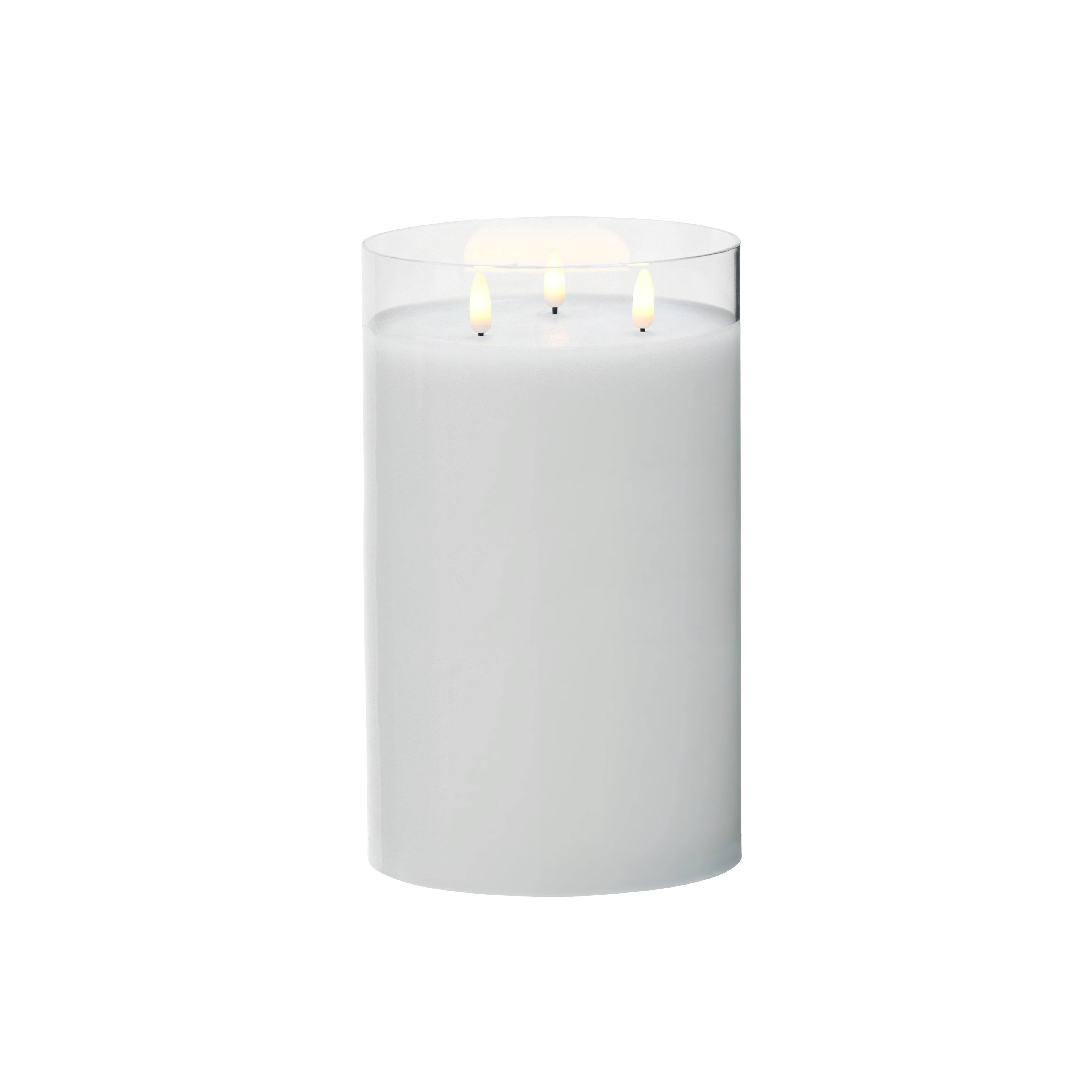 Rogue Glass Triflame Candle Clear 25cm
