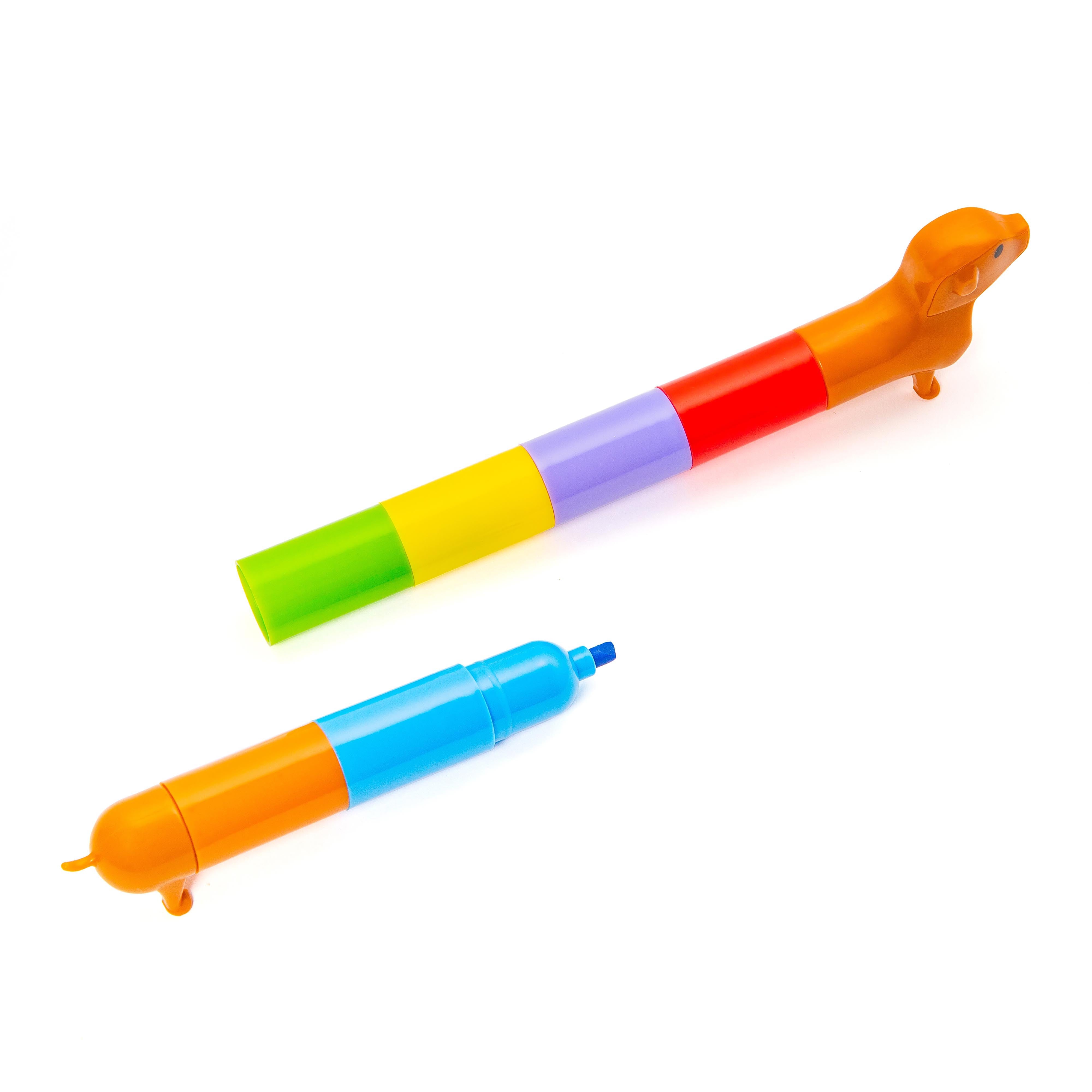 Kikkerland Rainbow Dachshund Markers Multi-Coloured