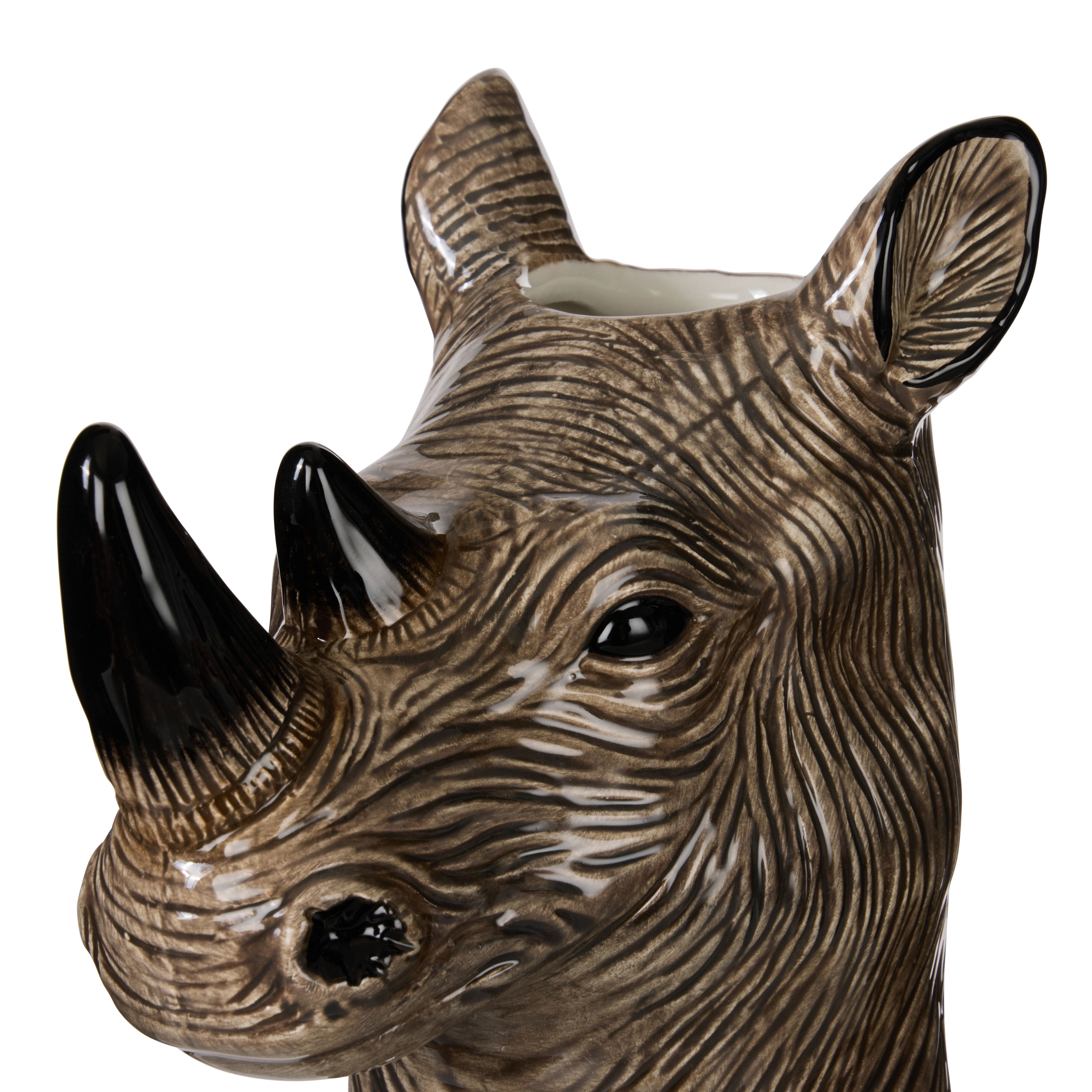 Emporium Reggie Rhino Vase Multi-Coloured