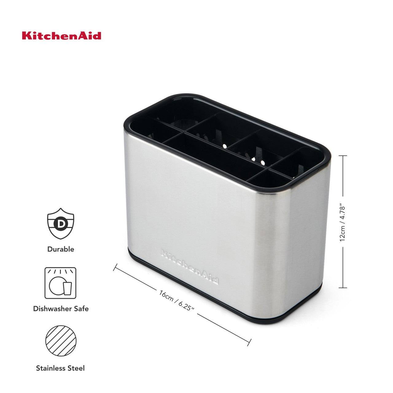 KitchenAid Stainless Steel Sink Brush Caddy