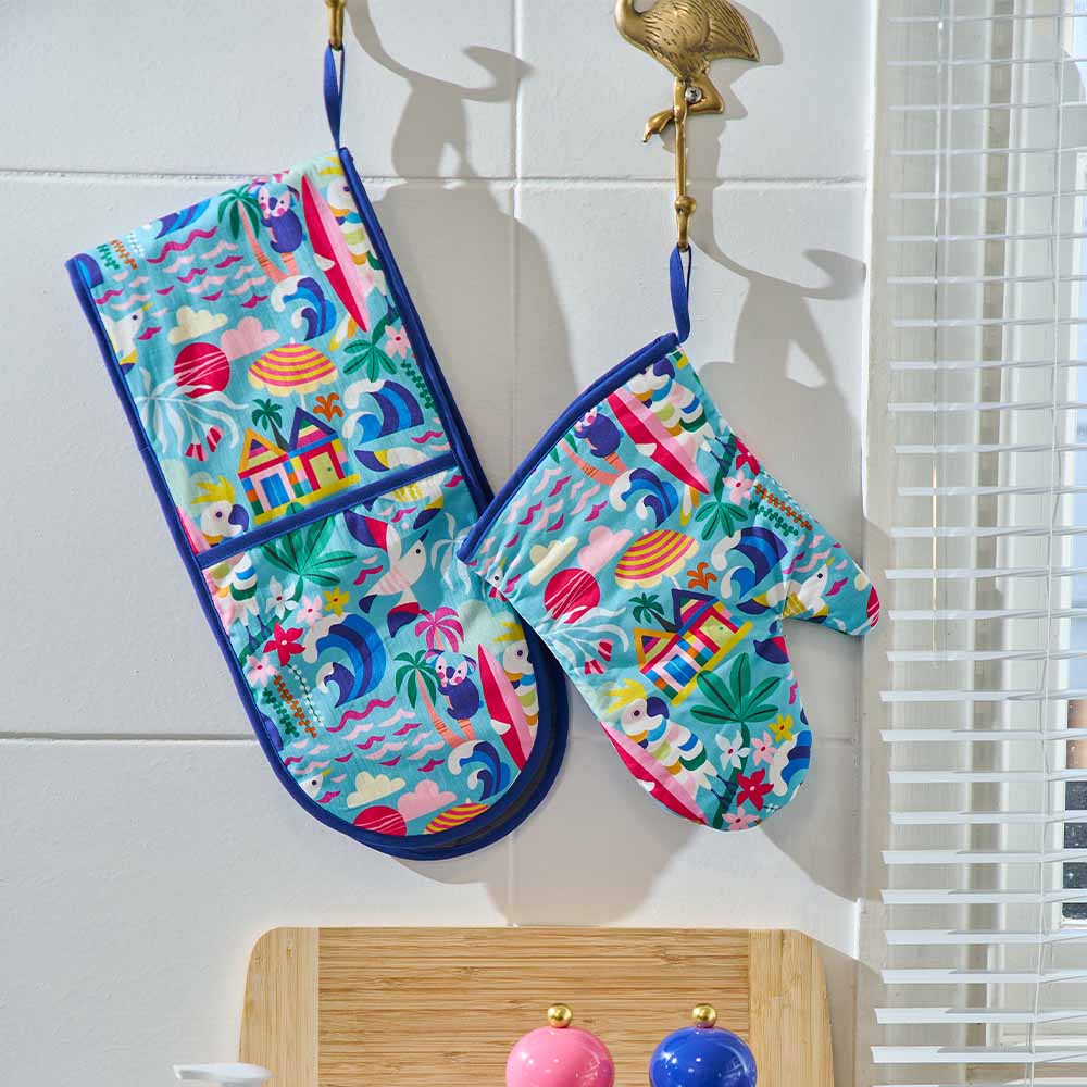 Annabel Trends Cotton Double Oven Mitt Aussie Summer