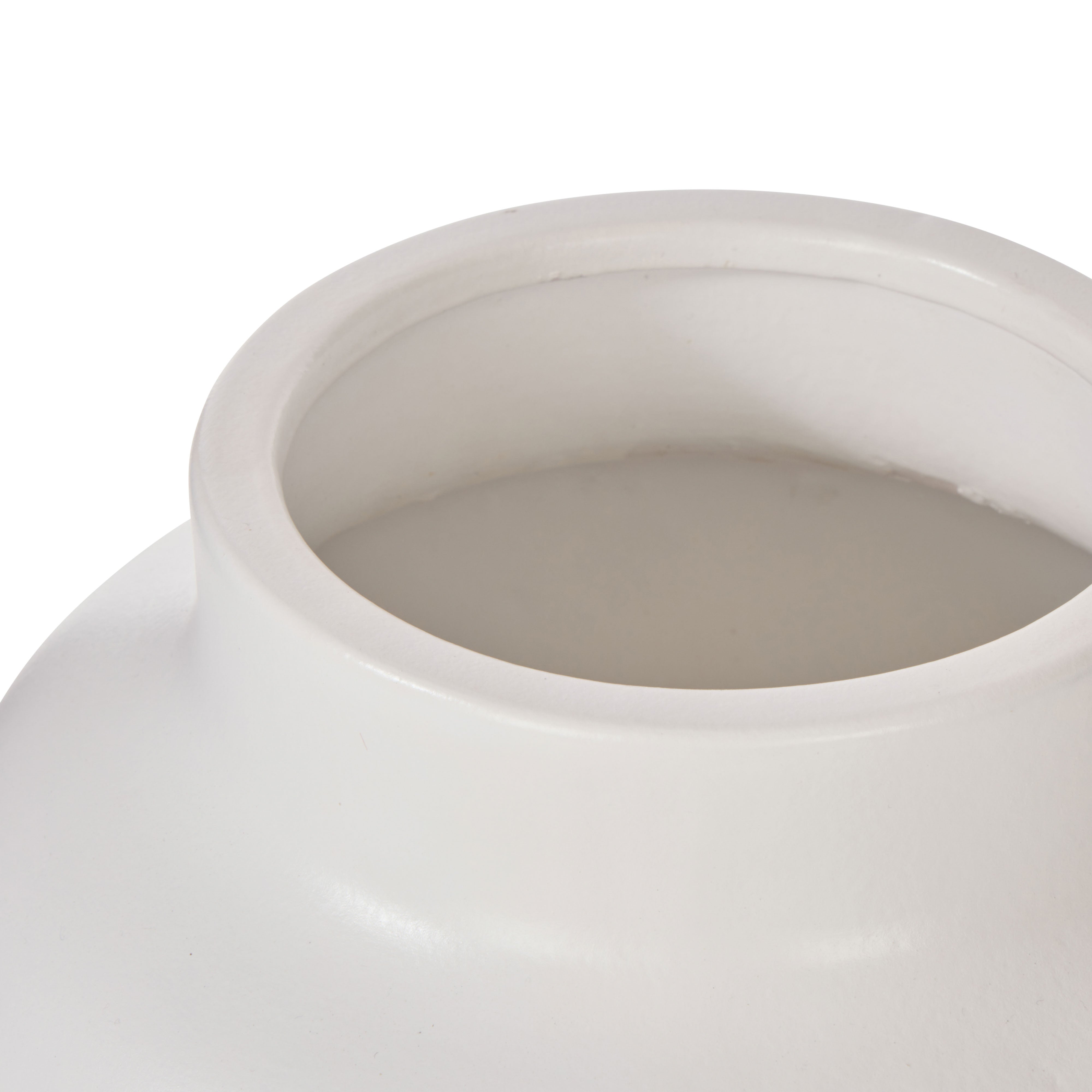 Rogue Oakley Vase White 18 x 27.5cm