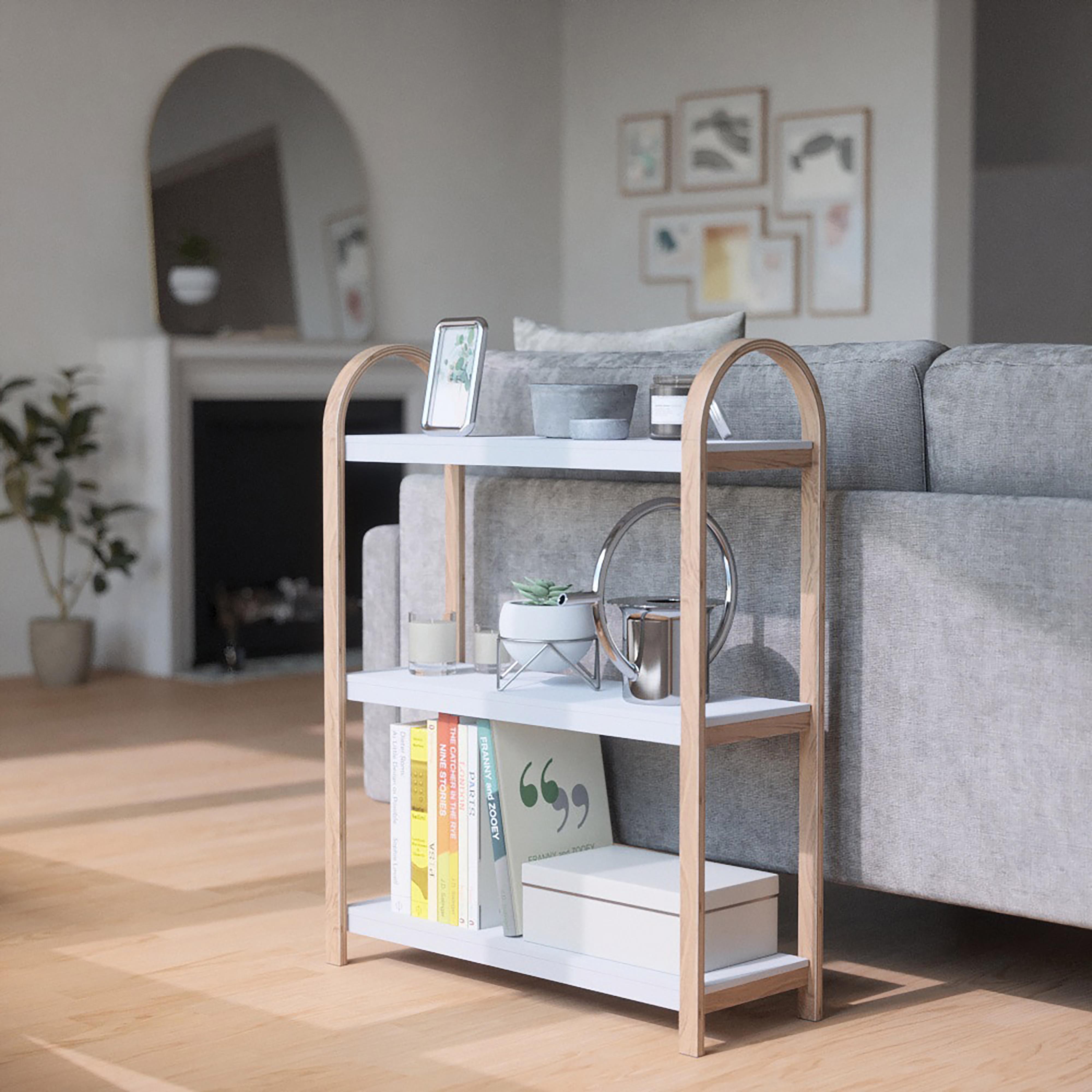Umbra Bellwood Freestanding Shelf 3 Tier White & Natural