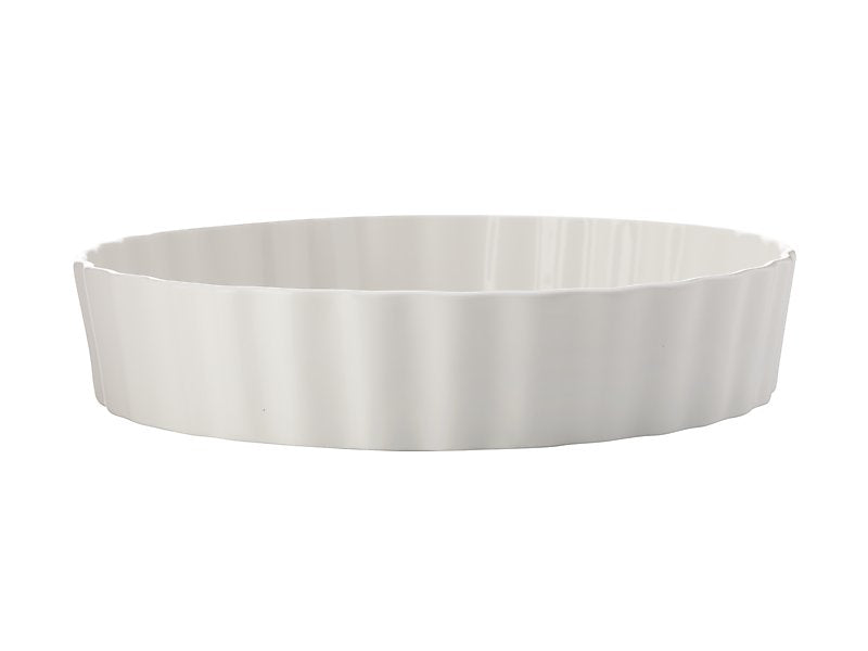 Maxwell & Williams Epicurious Deep Quiche Dish White 24 x 5cm