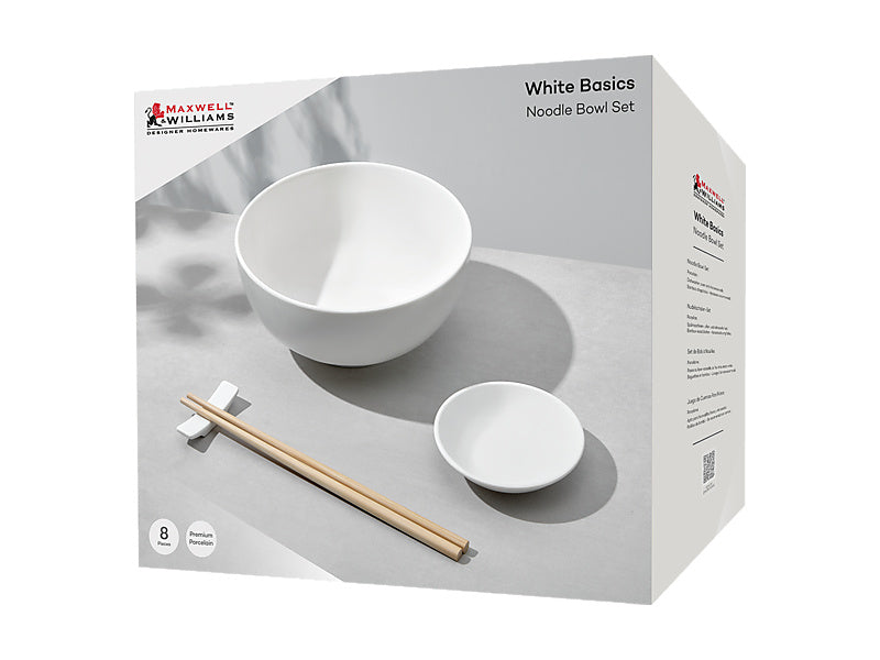 Maxwell & Williams White Basics Noodle Bowl Set 8 Piece