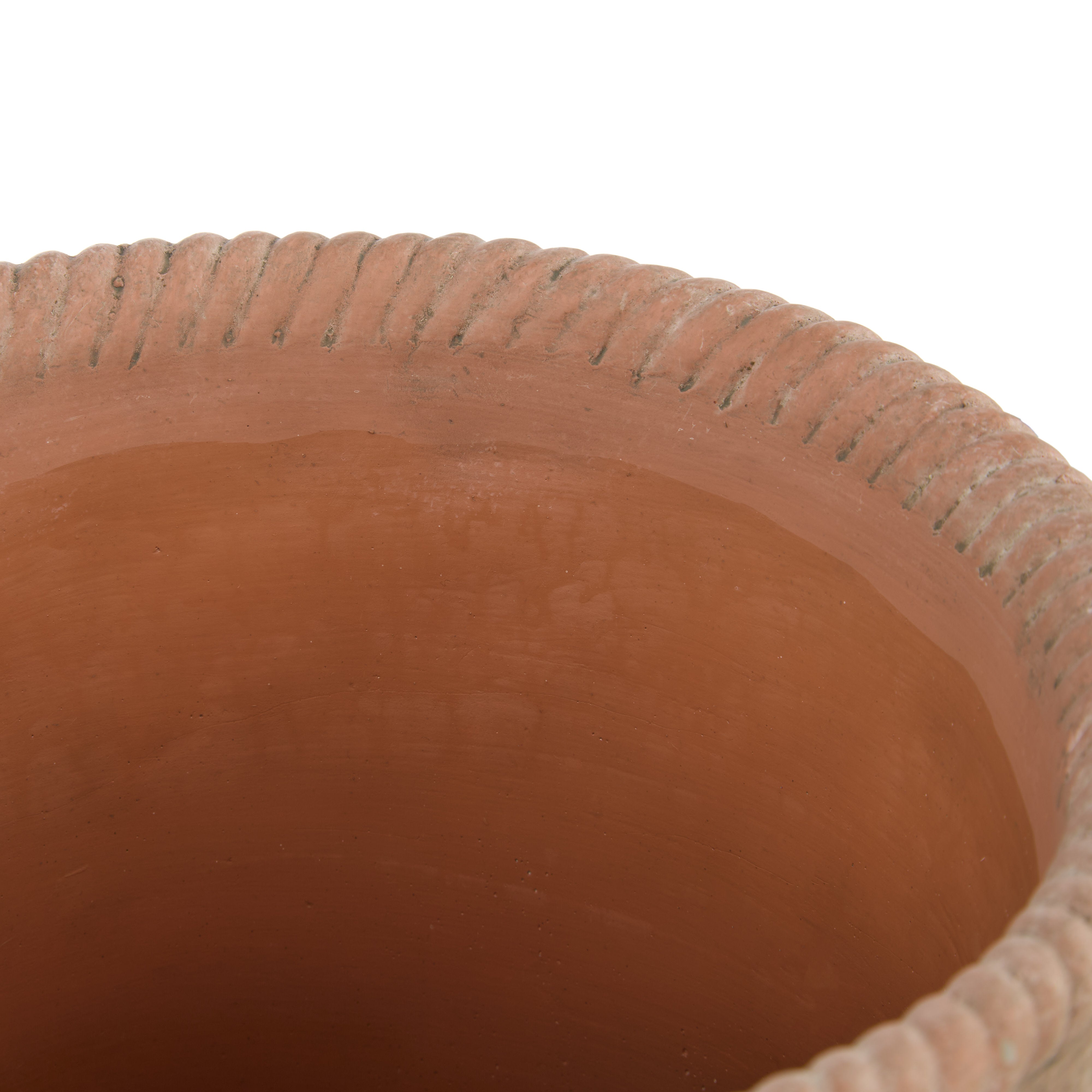 Rogue Chinon Round Pot With Saucer Medium