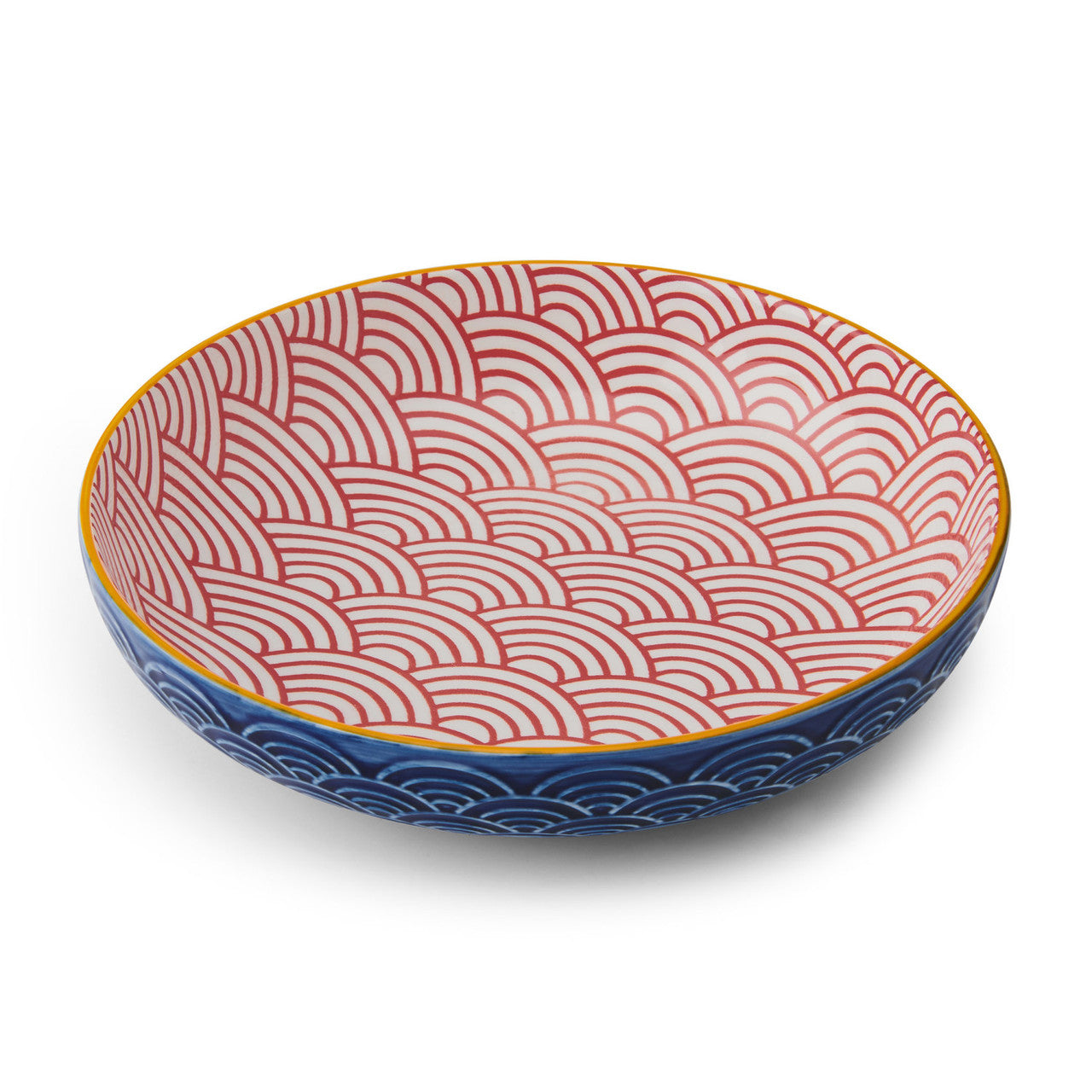 Mikasa Glazed Stoneware Coupe Bowl 21cm (Blue Arc)