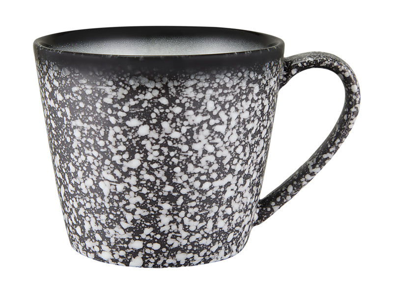 Maxwell & Williams Caviar Granite Conical Mug Black & White 420ml
