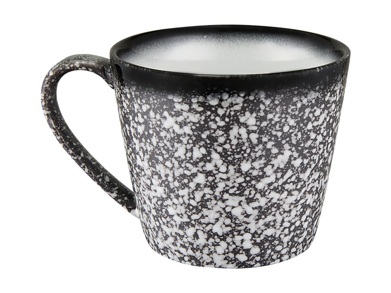 Maxwell & Williams Caviar Granite Conical Mug Black & White 420ml