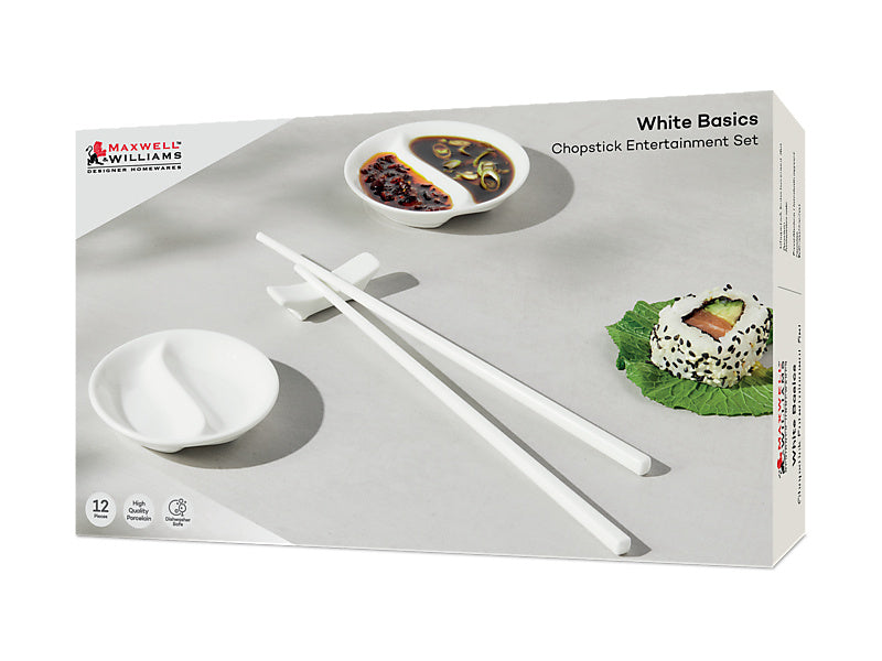 Maxwell & Williams White Basics Chopstick Entertainment Set 12 Piece