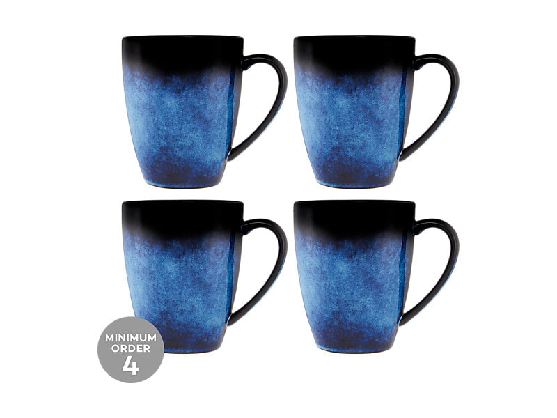 Maxwell & Williams Caviar Midnight Coupe Mug Blue 400ml