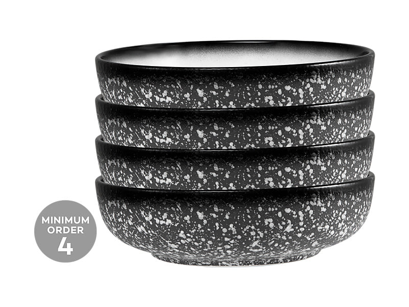 Maxwell & Williams Caviar Granite Coupe Bowl Black & White 22 x 6cm