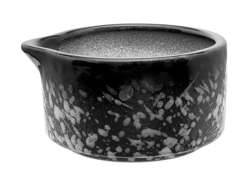 Maxwell & Williams Caviar Granite Sauce Dish Pourer Black & White 80ml