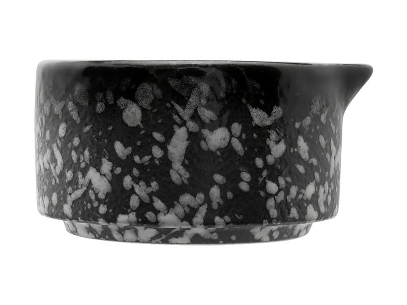 Maxwell & Williams Caviar Granite Sauce Dish Pourer Black & White 130ml