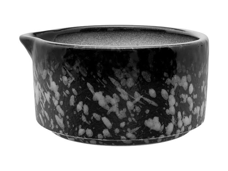 Maxwell & Williams Caviar Granite Sauce Dish Pourer Black & White 80ml