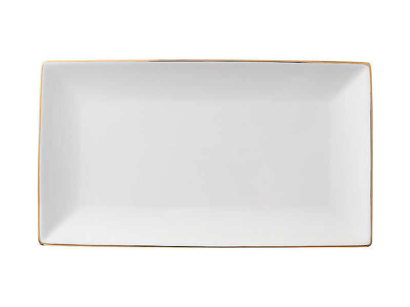 Maxwell & Williams White Gold Rectangular Platter 34 x 19cm