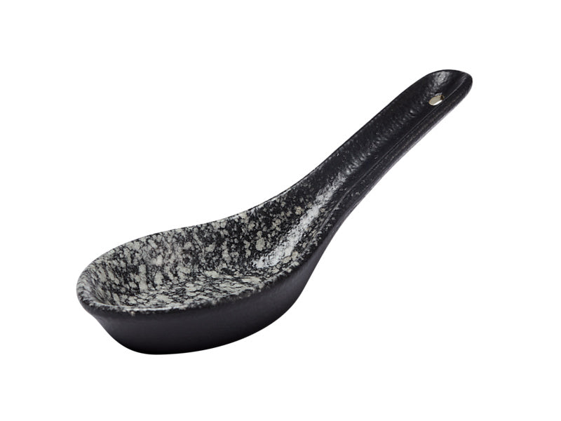 Maxwell & Williams Caviar Granite Spoon Black & White 13.5cm