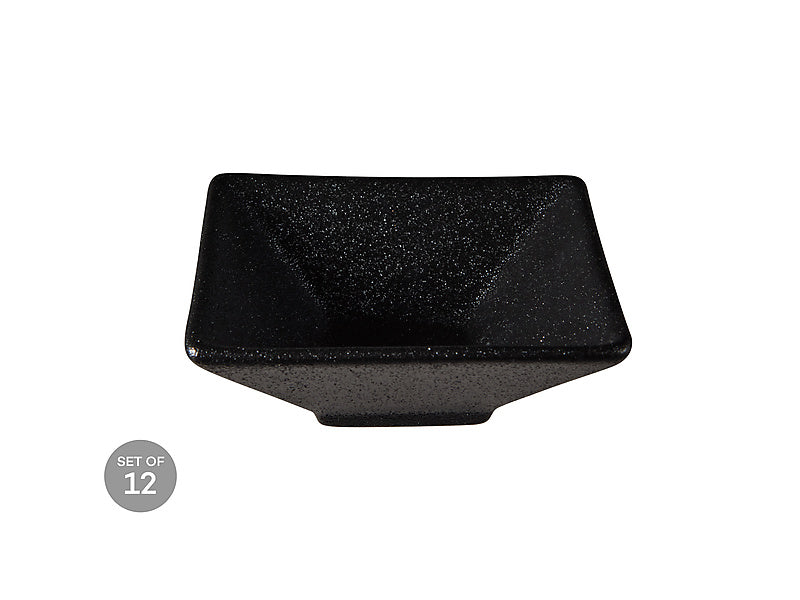 Maxwell & Williams Caviar Square Sauce Bowl Black 8 x 3cm