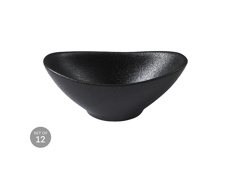 Maxwell & Williams Caviar Oval Sauce Bowl Black 11 x 4cm