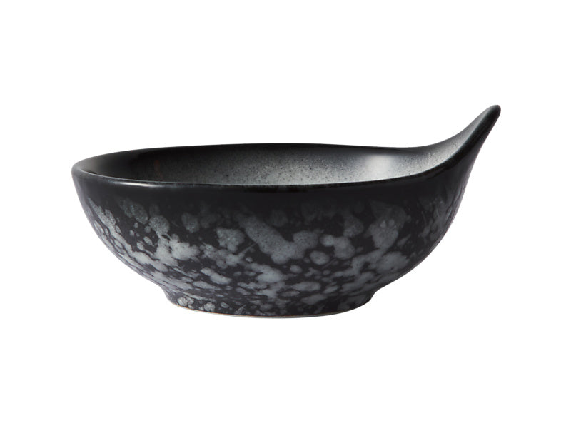 Maxwell & Williams Caviar Granite Handled Sauce Bowl Black & White 10 x 4.5cm