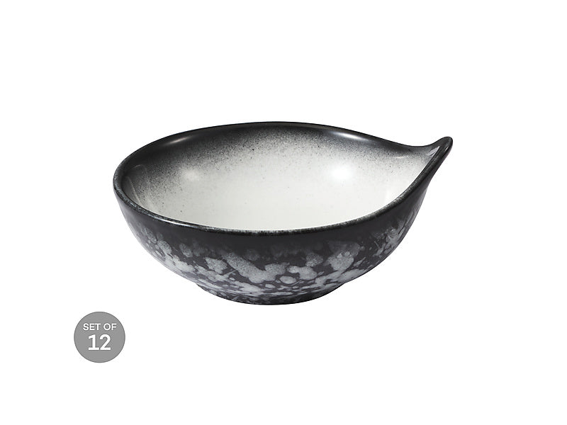 Maxwell & Williams Caviar Granite Handled Sauce Bowl Black & White 10 x 4.5cm