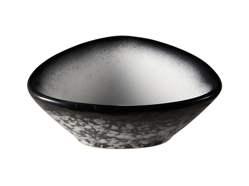 Maxwell & Williams Caviar Granite Triangle Sauce Bowl Black & White 10 x 3.5cm