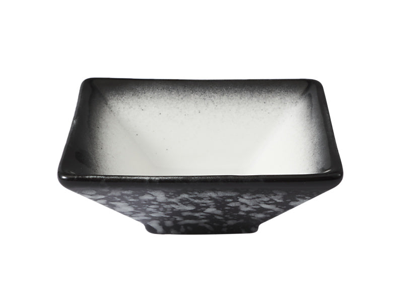 Maxwell & Williams Caviar Granite Square Sauce Bowl Black & White 8 x 3cm