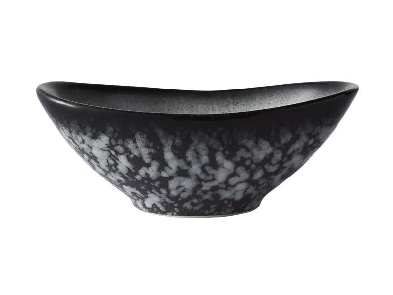 Maxwell & Williams Caviar Granite Oval Sauce Bowl Black & White 11 x 4cm