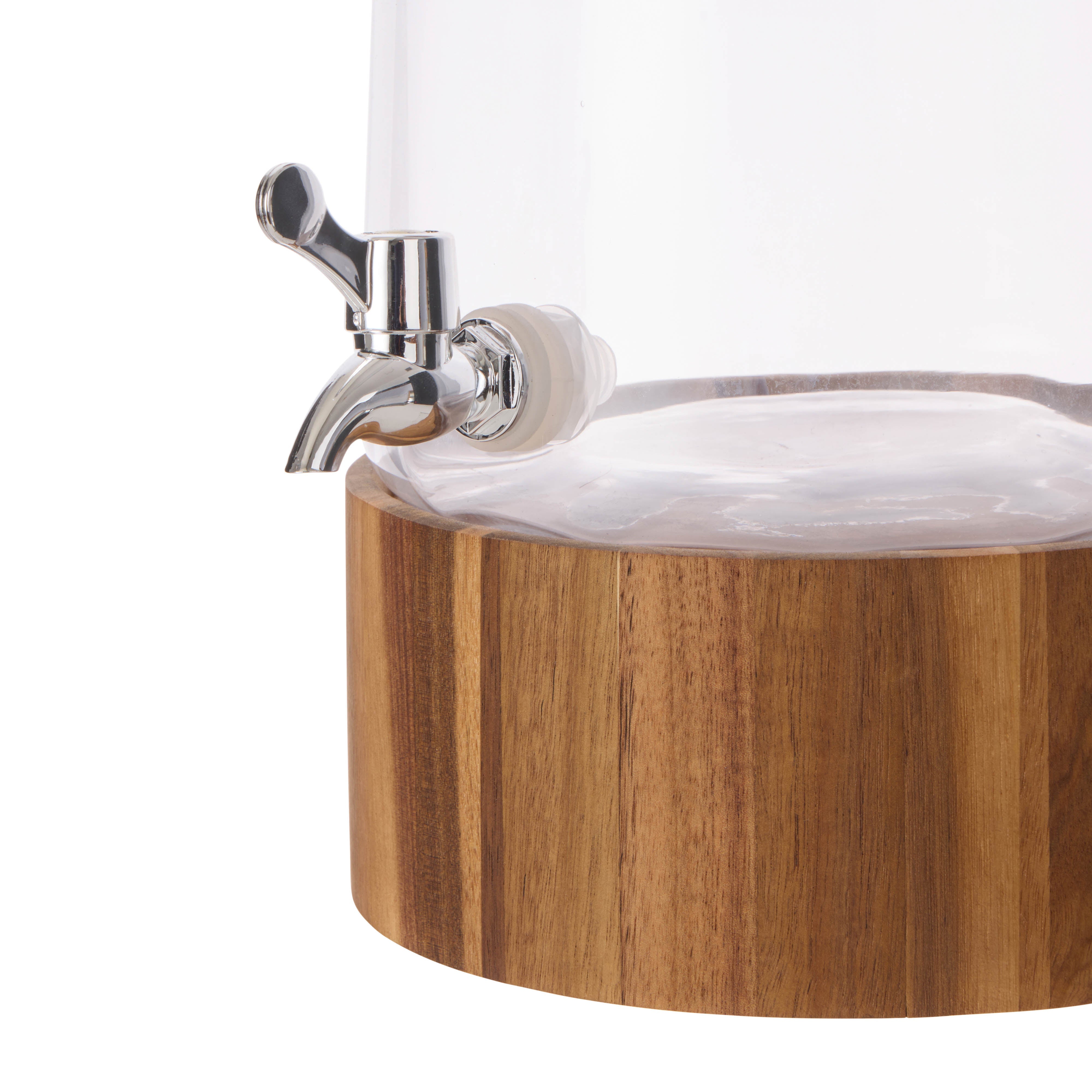 Davis & Waddell Theo Drink Dispenser 7L Clear & Acacia