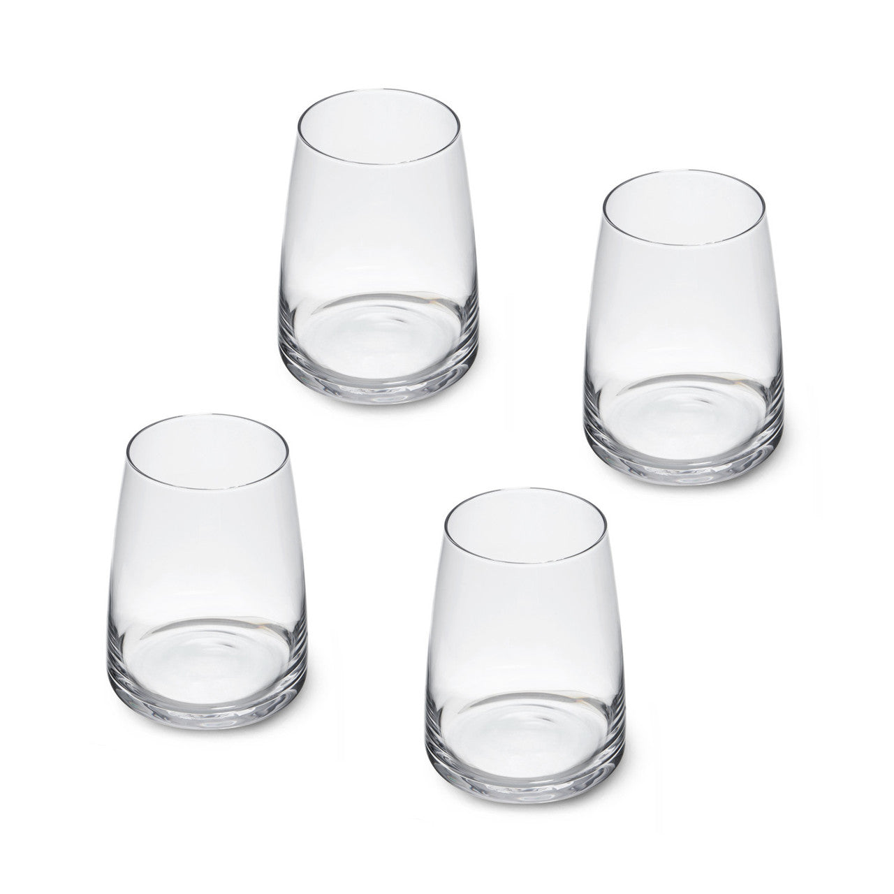 Mikasa Palermo Stemless Wine Glass Set 4 Piece 350ml