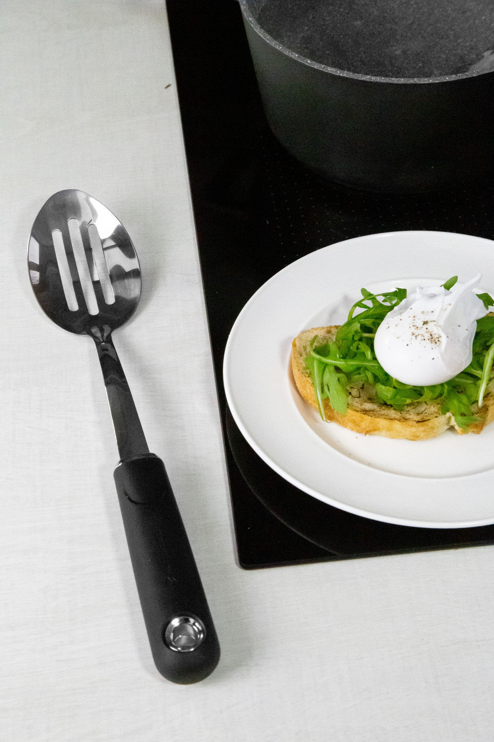 MasterClass Soft Grip Stainless Steel Slotted Spoon