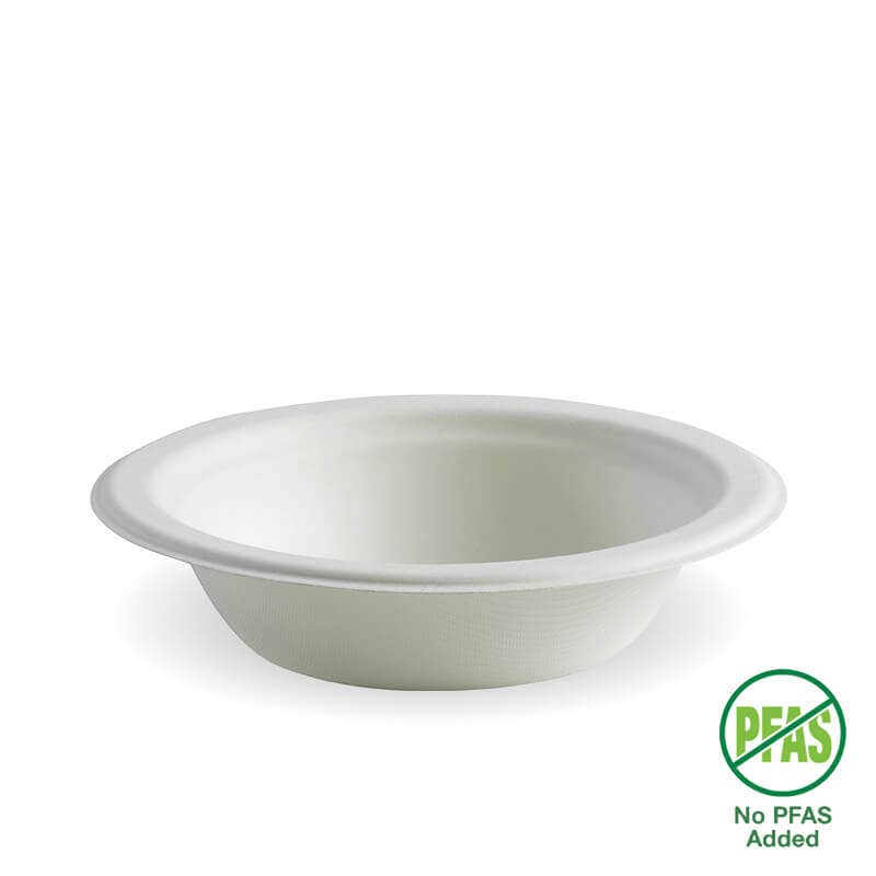 BioPak 390ml / 12oz White Plant Fibre Bowl